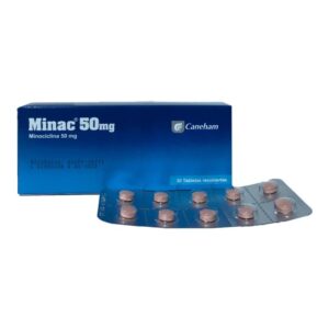Minac (Minociclina) 50mg 30 Cápsulas