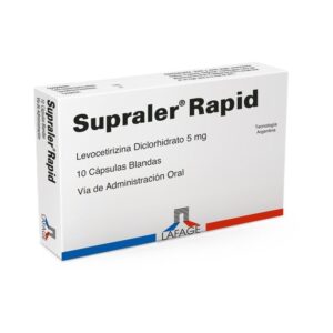 Supraler Rapid (Levocetirizina) 5mg Caja 10 Cápsulas Blandas