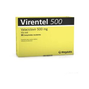 Virentel (Valaciclovir) 500mg 30 Comprimidos